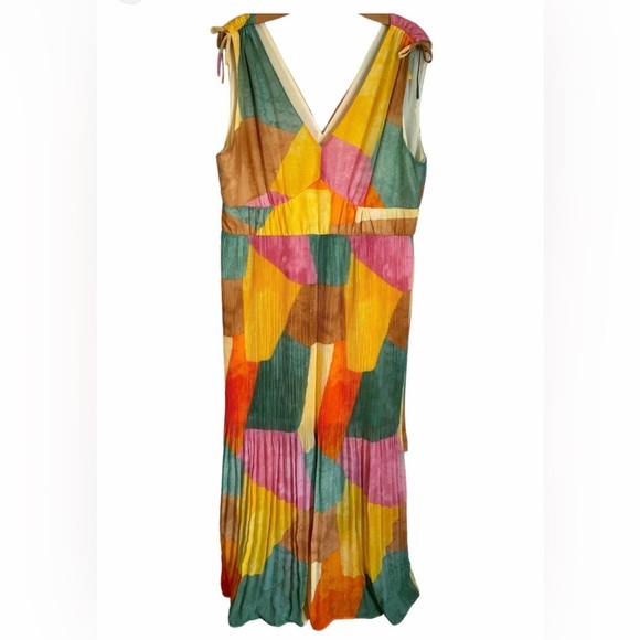 Cato Dresses & Skirts - Cato Multicolor Abstract Maxi Dress size L New with tag
